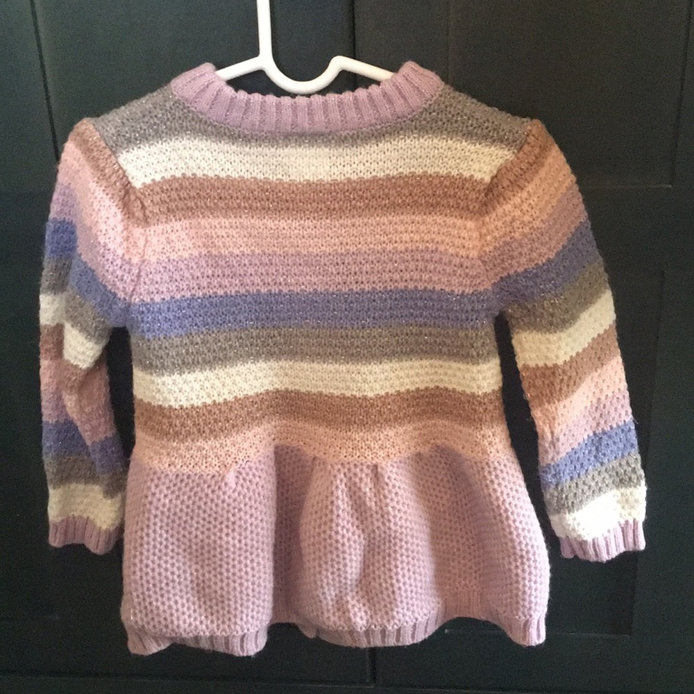Little Lass Knit Button Down Sweater 3T - Picture 3 of 4